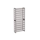 Bronze Large Shoe Rack with 12 Shelves